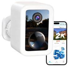 Funstorm 2K Wireless Security Camera Outdoor, 5GHz/2.4GHz Dual-Band WiFi Battery Powered Home Security Camera with Free Cloud Storage, Color Night Vis