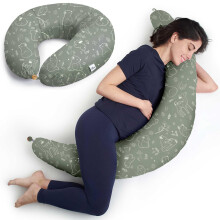 Niimo XXL Pregnancy Pillow & Nursing Pillow - Oeko-TEX Standard 100-100% Cotton Maternity Pillow Cover, Washable Breast Feeding Pillow Baby Feeding P