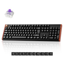 Keychron K10 HE Wireless Mechanical Keyboard - Hall Effect Magnetic Switch, Adjustable Actuation & Rapid Trigger, Full-Size UK Layout, Hot-Swappable A