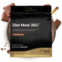 Protein Works | Diet Meal 360 - GOLD Innovation, Diet Meal Replacement Shake, Supports Weight Loss, 24 Vitamins & Minerals, Added Flaxseed, Inulin, Om