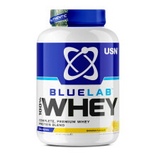 USN BlueLab 100% Whey Protein Powder 2kg (58 Servings) - 25g Protein - Whey Isolate, Hydrolysate & Concentrate Blend - High Protein Shake for Muscle G