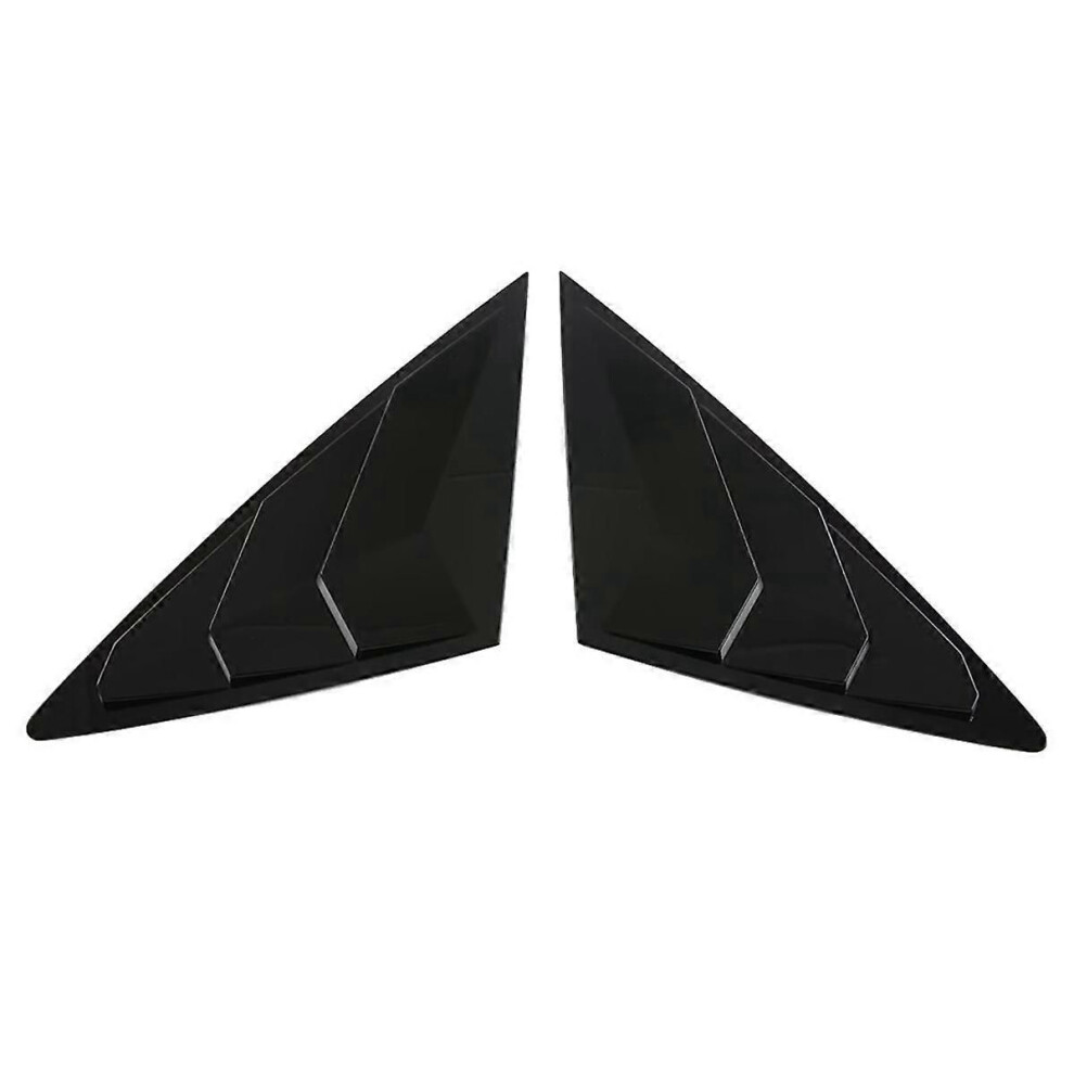 Rear Side Vent Quarter Window Louver Shutter Cover Trim For Seal / Atto 4 Black 9319739853360
