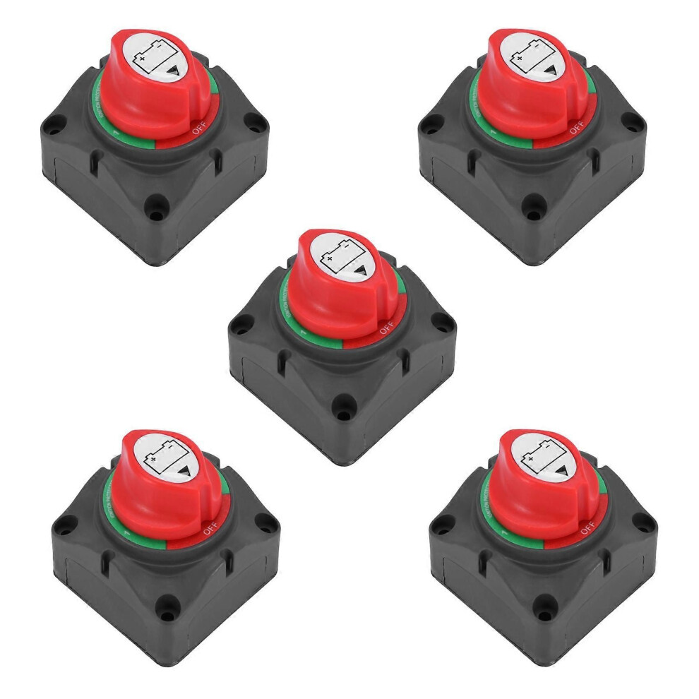 5X 3 Position Disconnect Isolator Master Switch, 12-60V Battery Power Cut Off Kill Switch 9319739860702