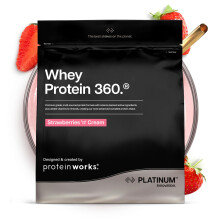 Protein Works | Whey Protein 360 - Platinum Innovation, Premium Whey Protein Blend, Electrolytes, Probiotics, Digestive Enzymes, 26 Vitamins & Mineral