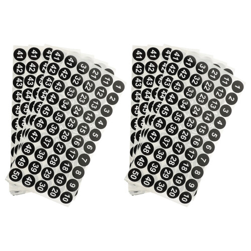 Nummerstickers Voor Decor, Waterbestendig, Meerkleurig