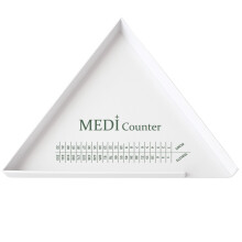 Professional Triangle Tablet Counter - Durable Plastic Design (Large: 230mm)