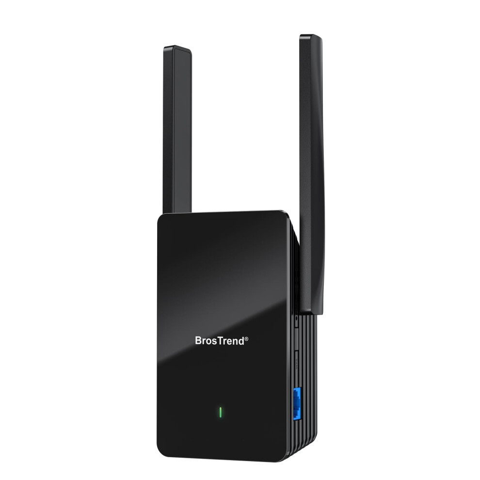 Photos - Radio / Clock BrosTrend WiFi 6 AX1500 WiFi Extender Booster, WiFi Booster Range Extender with Gigabit Port, Dual Band 1201Mbps 5GHz & 300M