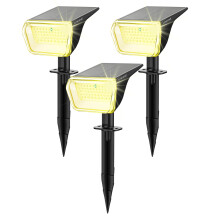 Linkind Solar Lights Outdoor Garden,Extra-Long Illumination Time Solar Garden Lights with Winter Mode,800LM, 3000K Warm White, IP67 Waterproof Wall Li