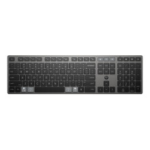 HP 720 Multi-Device Rechargeable Wireless Keyboard | Ultra-fast Rechargeable Supercapacitor | 2 Months of Usage from a 3-Minute Charge | 22 Programma