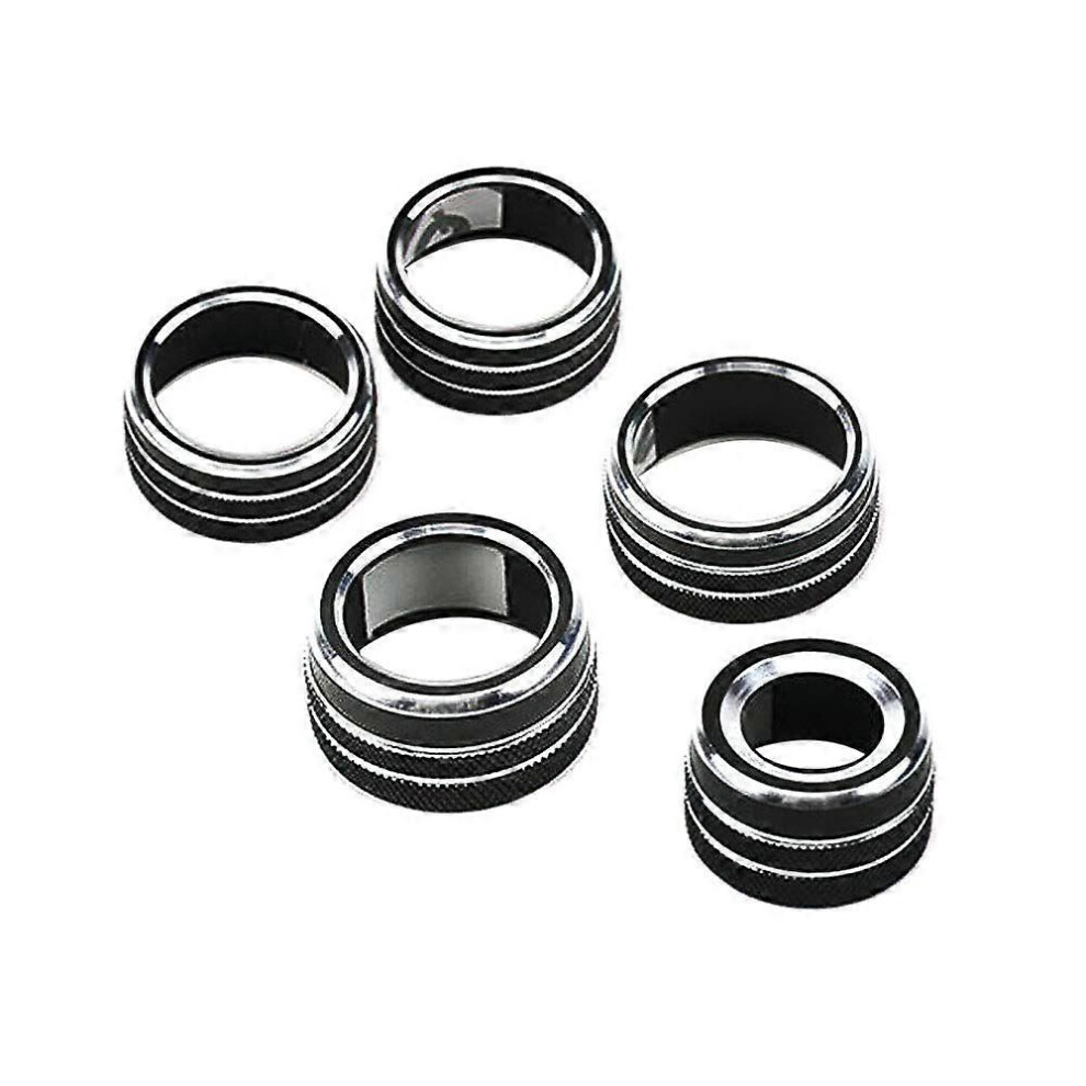 5Pcs Car Center Console Knobs For 2018 Xv70 (Black) Black 9319739853667