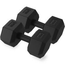 ZENO Dumbbells Pair 16KG | Weights Dumbbells Set | Plastic Dumbbell Pair | Hex Dumbbell For Strength Training, Home Training & Gym | Weights Set | Ant