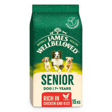 James Wellbeloved Senior Dog Food with Chicken and Rice 15kg