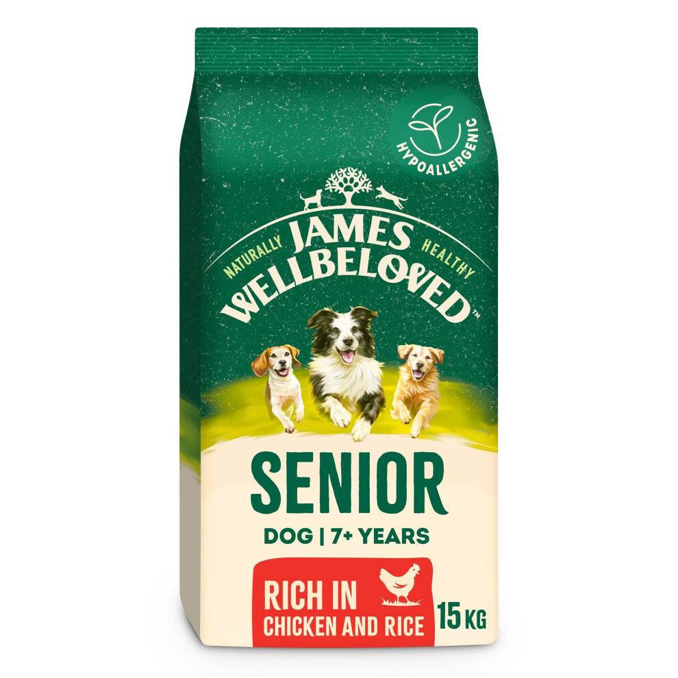 James Wellbeloved Senior Dog Food With Chicken And Rice 15Kg