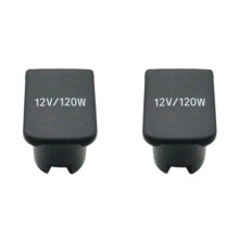 2x Copertura base per presa accendisigari posteriore interna per auto, compatibile con Toyota Prado