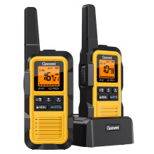 IP67 Waterproof & Floats with Dual PTT | G2Pro Professional Long Range Walkie Talkies for Adults 2 Pack | SOS Alarm, FM Radio, Rechargeable for Outdoo