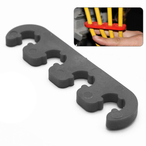 Universal 7mm 8mm for Spark Plug Wire Separator Divider Ignition Lead Wire Divider Separator Clip Black 2