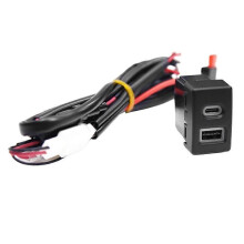 Gniazdo samochodowe USB QC3.0 typu C PD do szybkiego ładowania telefonu, adapter zasilania do 6 3 5