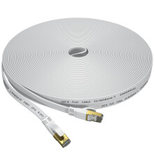 Cat 8 Ethernet Cable 20M, Outdoor&Indoor High Speed Heavy Duty Network LAN Internet Cable,SFTP Gold Plated RJ45 40Gbps 2000Mhz Patch Cord, for Router/