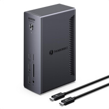 UGREEN Revodok Max 213 Thunderbolt 4 Dock, 13-in-1, Single 8K or Dual 4K@60Hz Display, 90W Charging, 3x 40Gbps Thunderbolt 4, 5x USB-A and USB-C, 2.5G