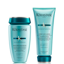 Kérastase Resistance Bain Force Architecte 250ml & Ciment Anti-Usure 200ml Duo