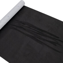 Panngu Black Microfiber Fabric Self-Adhesive Suede Look 42 x 149.5cm, Premium Synthetic Leather
