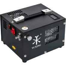 TUXING 4500Psi Pcp Air Compressor | 30Mpa 300Bar High Pressure Air Pump | Oil/Water-Free | Powered by Car 12V DC or Home 220V AC with Converter | Pump