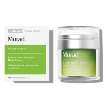 Murad Retinol Youth Renewal Night Cream, Anti-Ageing Retinol Moisturiser for Face & Eyes, Reduces Fine Lines & Wrinkles, Firms & Smooths Skin, Tri-Act