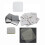 Square DIY Blank Pin Button Badges Material 50x50mm 3