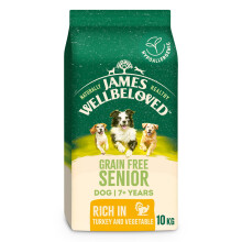 James Wellbeloved Dog Senior Hypoallergenic Dry Food Grain Free Turkey 10 kg