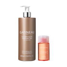 Gatineau - Golden Glow Gradual Tan (400ml) + Exfoliating PHA+BHA Glow Tonique (30ml), For Glowing Skin