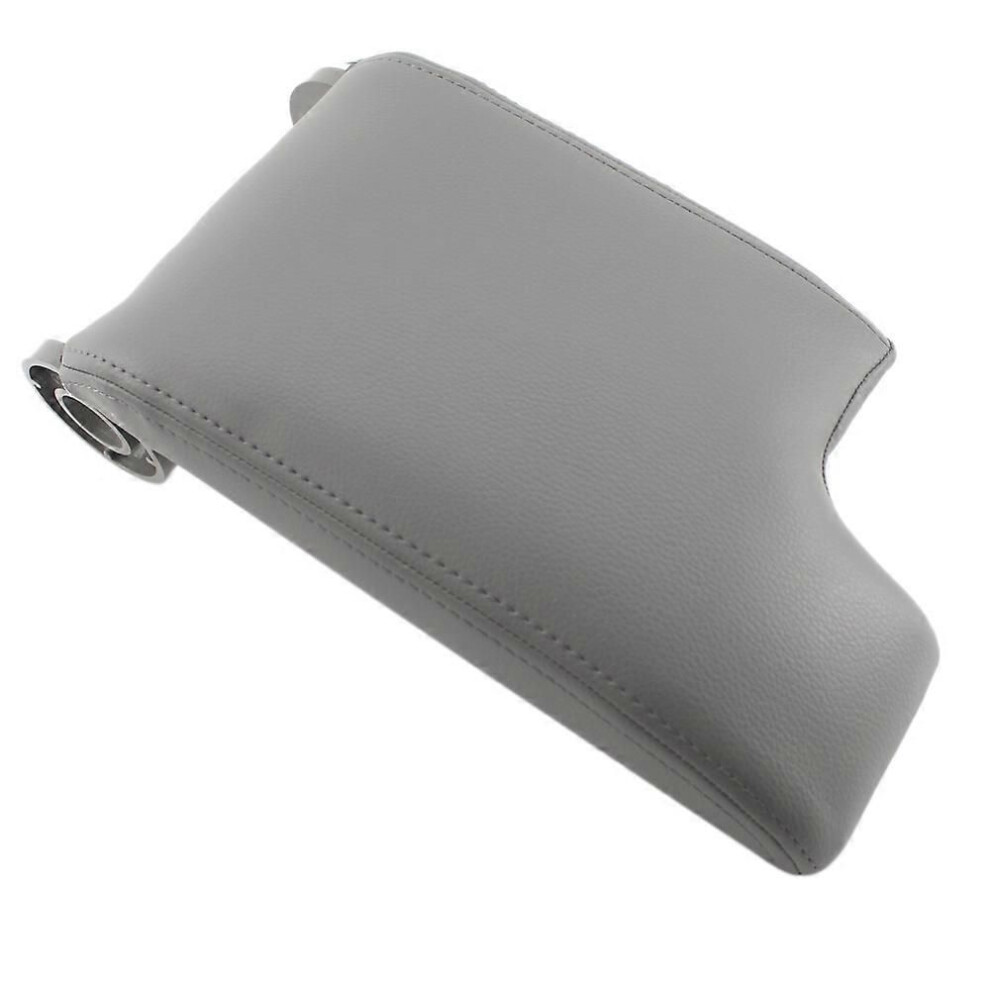 For E46 3 Series 1998-2006 Leather Armrest Cover Center Console Lid Gray 9319739863253