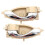 1 Pair Beige with Plating Front Inner Interior Door Handle for 1