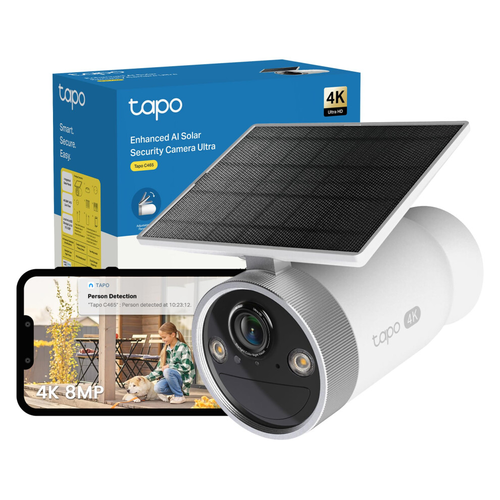 TP-Link Tapo Enhanced AI Solar Security Camera Ultra