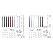 2X 5 Pin LED Strip Connector Kit, for 12Mm RGBW LED Strip Connection Include T Shape 5 Pin LED RGBW Connector
