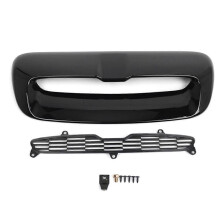 1 Set compatible S R55 R56 R57 R58 07-13 ABS Black Gloss Front Engine Bonnets Hood Scoop Air Outlet Vent Co