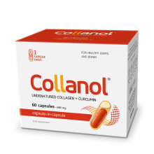 Collanol - The Revolution in Joint Health Care - Liquid Formula in a Double Capsule 3D Collagen + Micellar Extract of Turmeric Roots 1 Capsule/Day. (6