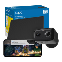 Tapo C401 KIT 2MP Solar Security Camera Outdoor Wireless,Colour Night Outdoor Camera,Smart Tracking Security Camera,Long Battery Life CCTV,IP65,No Hub