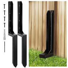 GreenWhim 2 Pack Fence Post Repair 85cm (33.5") One-Piece Heavy Duty Fence Post