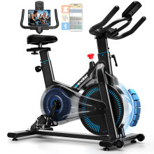 Exercise Bike App Compatible, Wenoker Spin Bike Indoor Cycling Exercise Equipmen