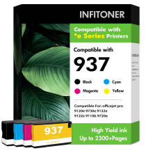937 937XL 9720e 9730e Ink Cartridges Multipack Replacement for HP937 Ink Cartridges for HP 937 937e for HP OfficeJet Pro 9132e 9122e 9120e 9720e 9730e