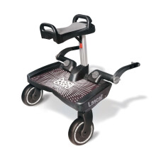 Lascal BuggyBoard Maxi+ | Universal Buggy Board with Seat, Compatible with 99% of Pushchairs | Pram Accessory for Children from 2-6 Years