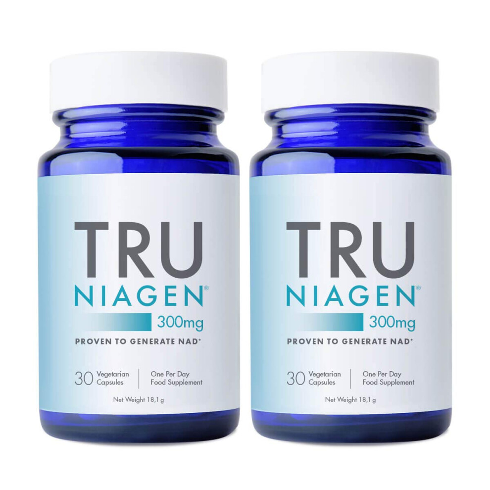 Tru Niagen Nad Supplement Niacin As Nicotinamide Riboside 300Mg X 60 Capsules (1 Daily) 2 Month Supply, Contributes To Energy Metabolism, Reduction Of