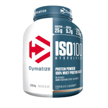 Dymatize ISO 100 Hydrolyzed Chocolate Coconut 2264g - Whey Protein Hydrolysat + Isolat Powder
