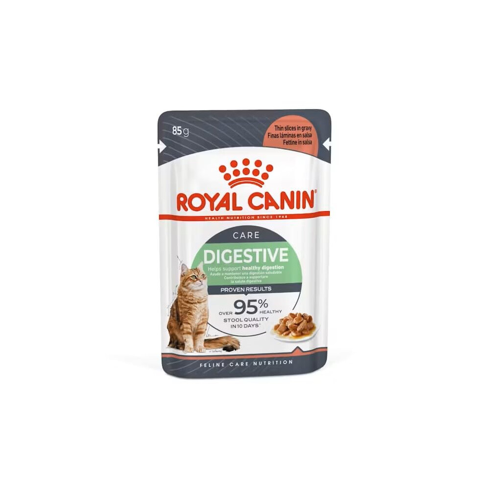 Photos - Cat Food Royal Canin Digestive Care Adult Wet  in Gravy 48 x 85g Multipack 