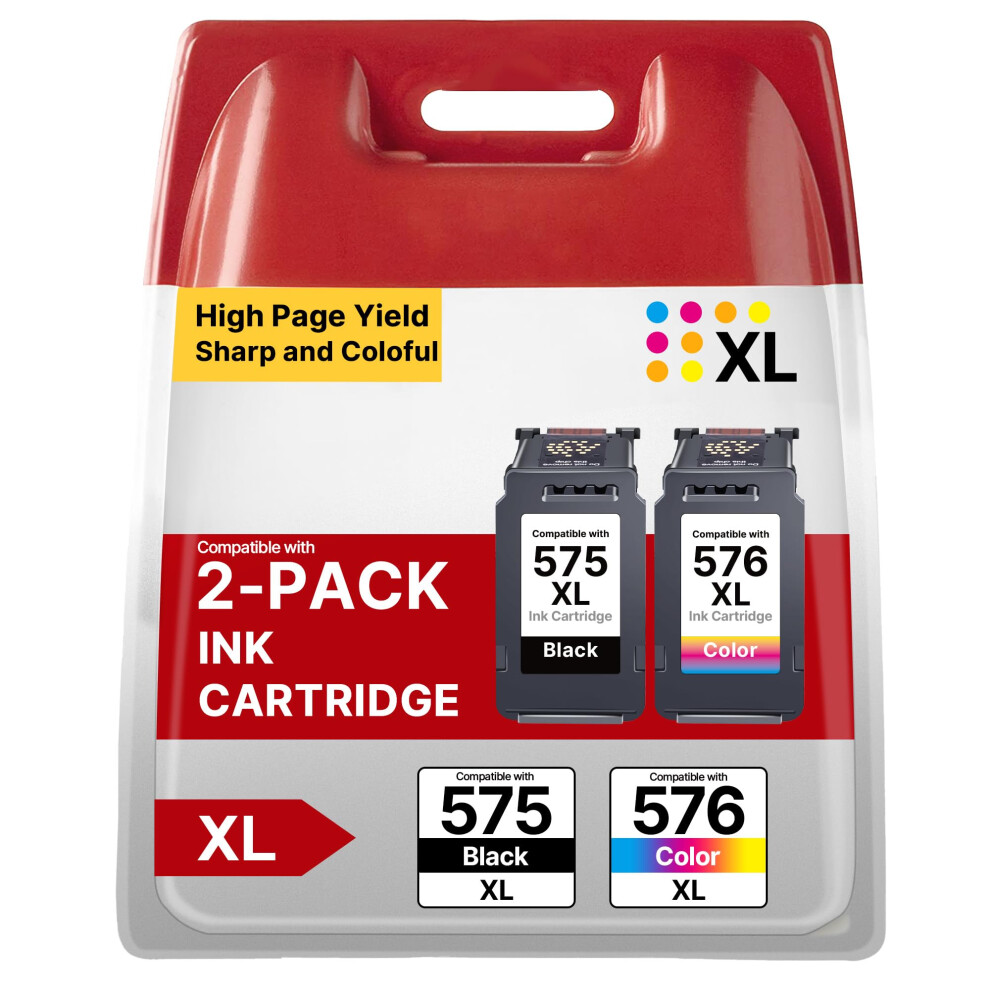 Pg575/Cl576xl Ink Cartridges Replacement For Canon Pg575/Cl576xl Ink Cartridges For Canon Pixma Ts3550i Ts3551i Ts3750i Ts3751i Ts3752i Pixma Tr4750i 6978301102881