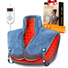 UTK Neck and Shoulder Heat Pad, Gifts for Women, 30s Fast Heat, Up to 70C, 6X Deeper Pain Relief, 0.87kg Far Infrared Heating Pad with Shoulder Strap