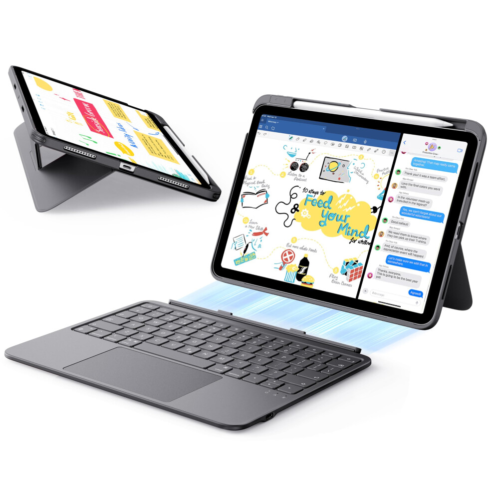 Esr For Ipad Air 11 Inch Case With Keyboard M4/M3/M2 (2026/2025/2024) & Air 5Th/4Th Gen Flex Keyboard Case, Ultra- Magnetic Detachable Keyboard, Light 4894240275184
