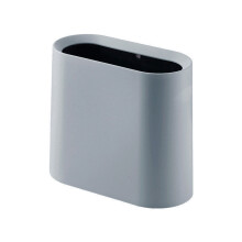 Slim Waste Bin Trash Can for Narrow Corner Home and-mediu gray