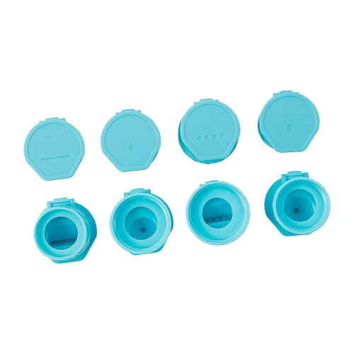 4Pcs Kitchen Organizers Squeeze Bottle Cap for Condiments-Blue