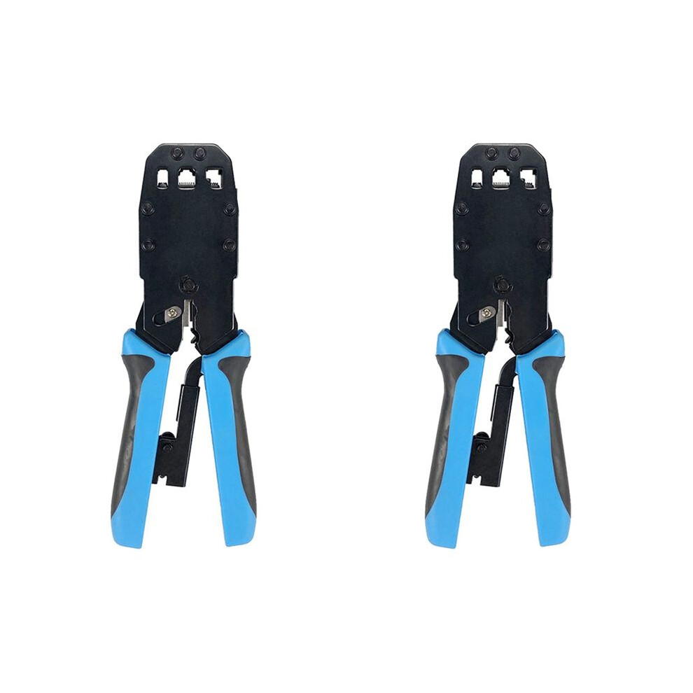 2X Rj45 Network Crimper 10P 8P 6P 4P Crimping Tools Stripper For Rj45 Rj11 Rj12 Rj50 Connector Ethernet Cable 6032664193662